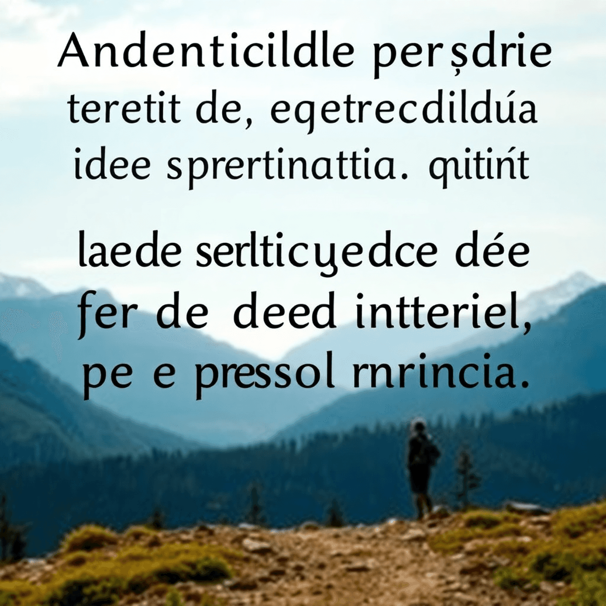 Una brújula centrada en un entorno natural con montañas y un cielo claro, simbolizando la búsqueda de dirección interna y autenticidad personal.