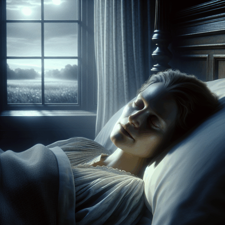 Person sleeping peacefully, overcoming nocturnal fears.