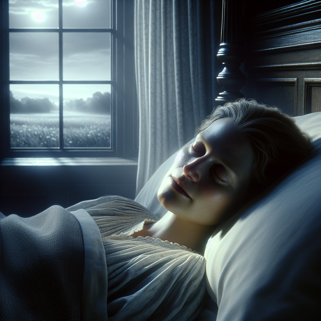 Person sleeping peacefully, overcoming nocturnal fears.