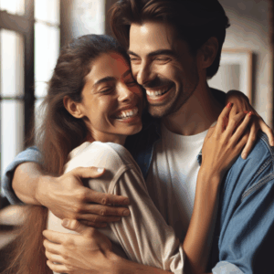 Pareja feliz y sana, tratamiento para la dependencia emocional en parejas.