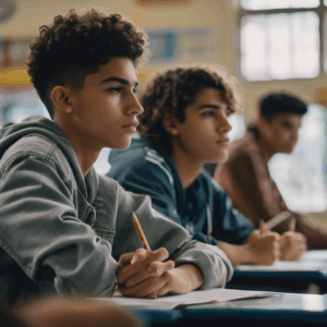 Adolescente chileno expresando sus sentimientos en grupo.