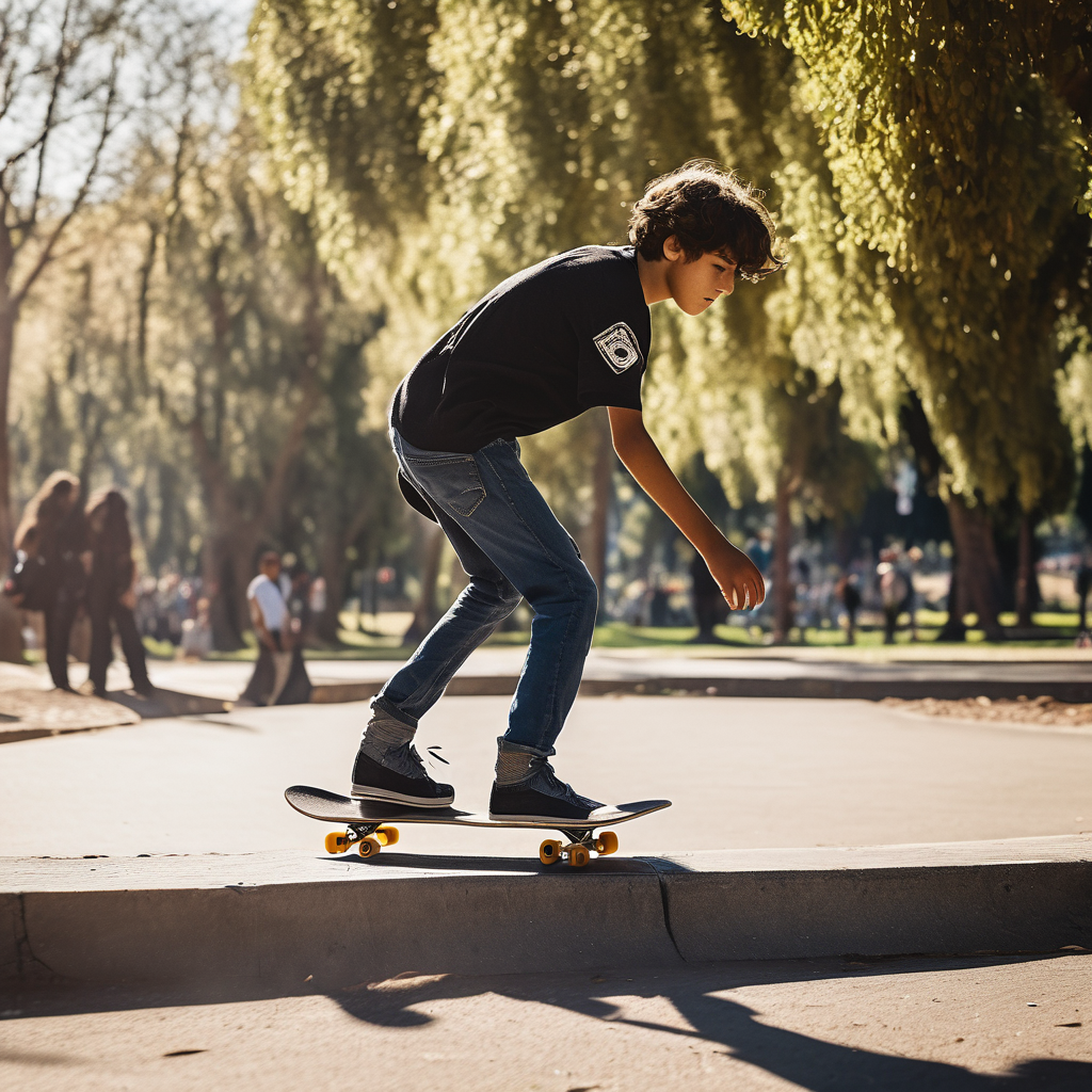 Adolescente chileno practicando deportes al aire libre, mostrando determinación.