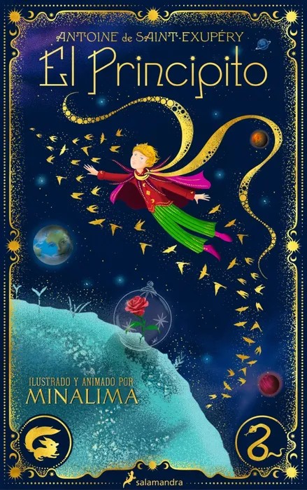 Portada de El Principito (edición ilustrada y animada por MinaLima)