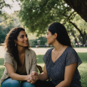Adulto cultivando su inteligencia emocional en un entorno natural.