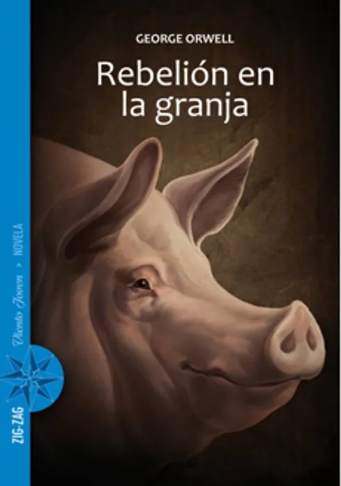 Portada del libro Rebelión en la Granja de George Orwell