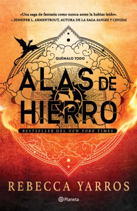 Portada del libro Alas de Hierro (Empíreo 2) de Rebecca Yarros