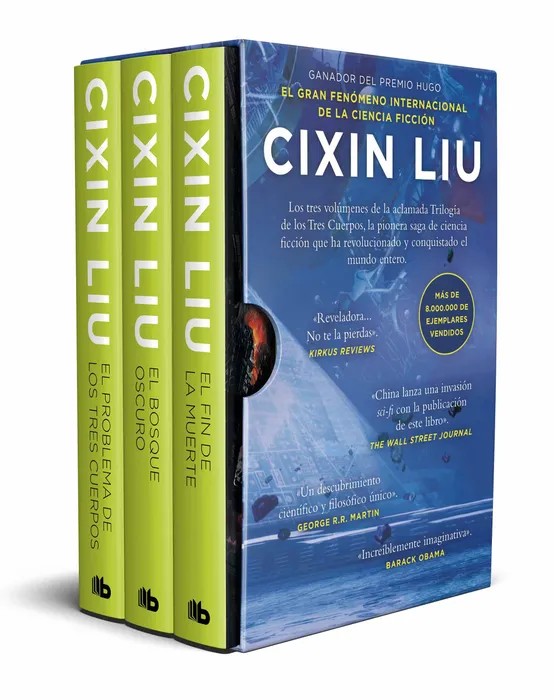 Portada Estuche Trilogía de Los Tres Cuerpos Cixin Liu