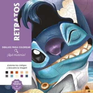 Portada del libro 'Dibujos para colorear, ¡qué misterio! Retratos'