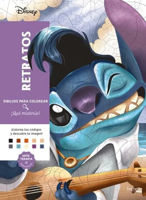 Portada del libro 'Dibujos para colorear, ¡qué misterio! Retratos'
