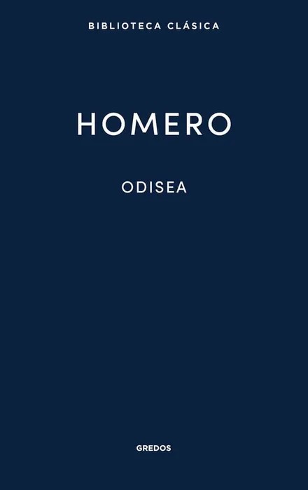 Portada de La Odisea (Gredos) de Homero