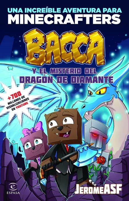 Portada de Minecraft. Bacca y el Misterio del Dragón de Diamante
