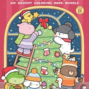Portada del libro Cozy Countdown: An Advent Coloring Book Bundle (en Inglés) - Coco Wyo de Coco Wyo para comprar online